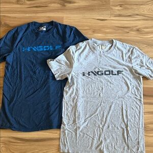 (2) TWO - UA Golf T Shirts